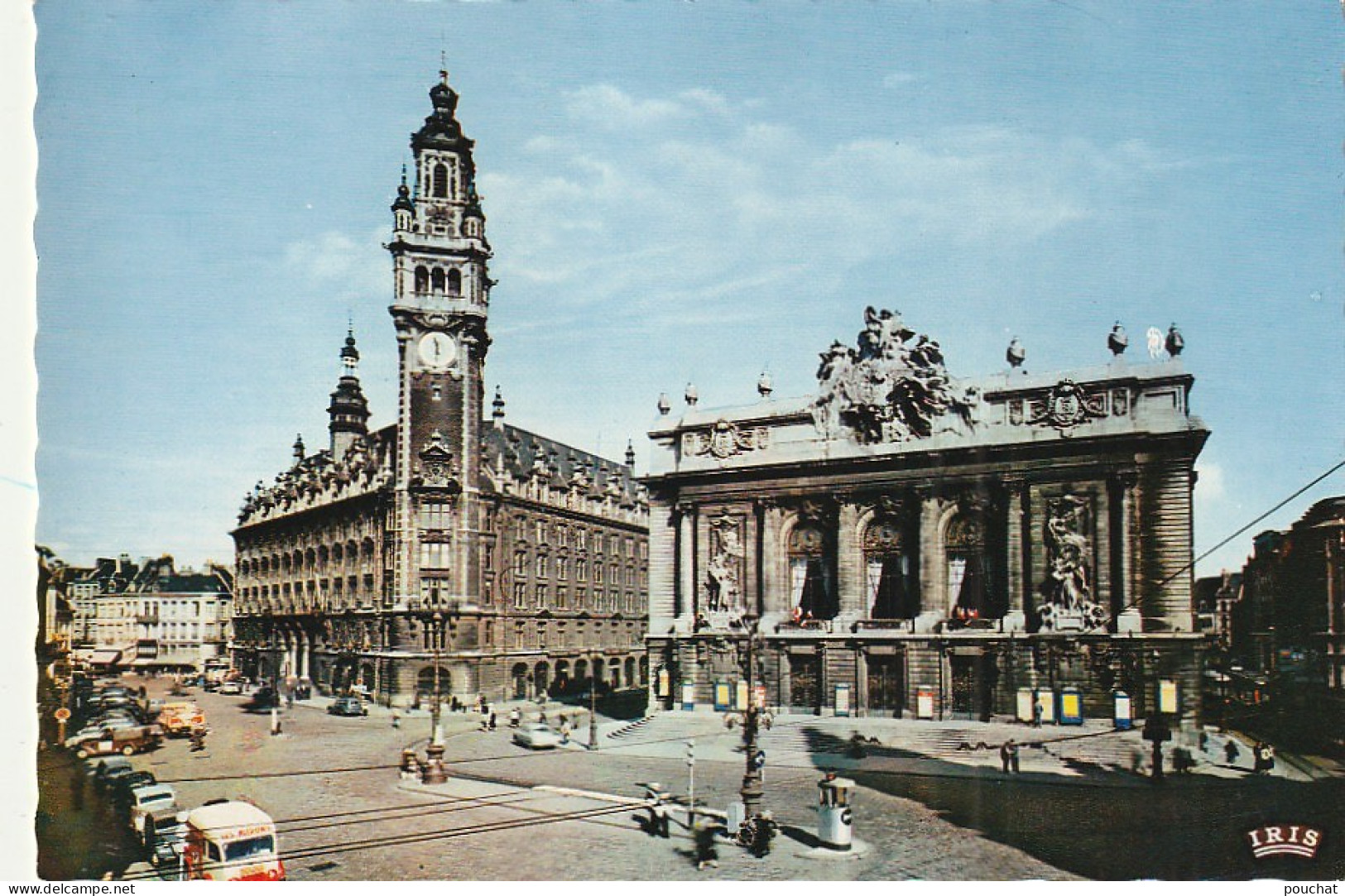 AA+ 75-(59) LILLE - PLACE DU THEATRE - L'OPERA ET LA BOURSE - ANIMATION  - Lille