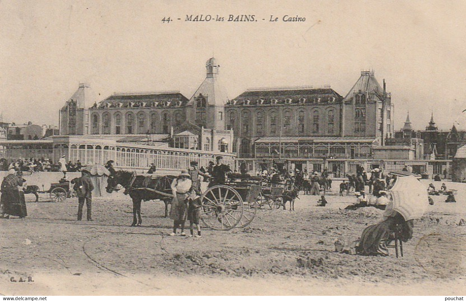 AA+ 75-(59) MALO LES BAINS - LE CASINO - ANIMATION - ATTELAGES , CARRIOLES - Malo Les Bains