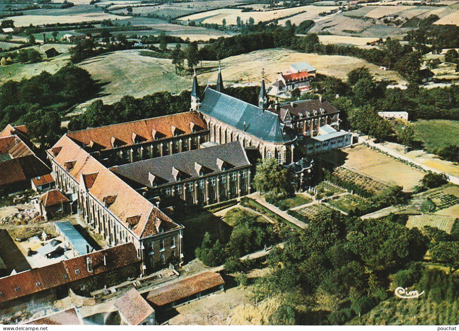 AA+ 75-(59) GODEWAERSVELDE  MONT DES CATS - VUE AERIENNE - L'ABBAYE - Altri & Non Classificati