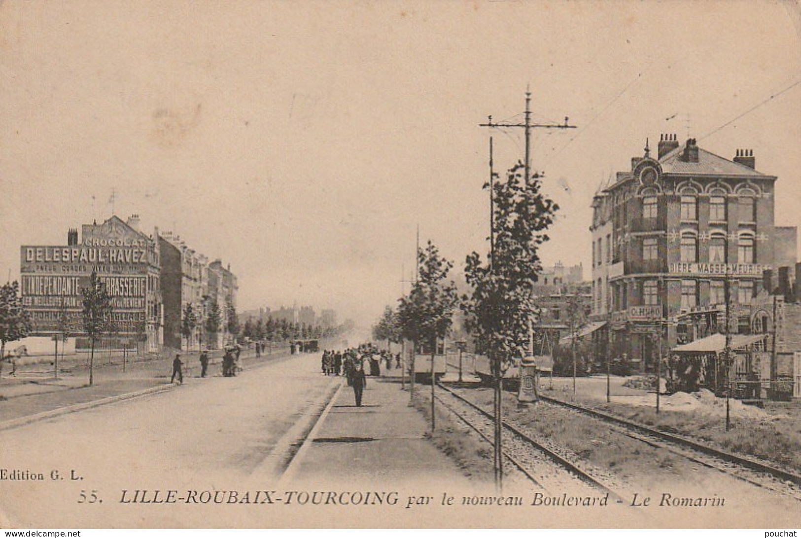 AA+ 75-(59) LILLE  ROUBAIX TOURCOING PAR LE NOUVEAU BOULEVARD - LE ROMARIN - ANIMATION - TRAMWAY - Lille