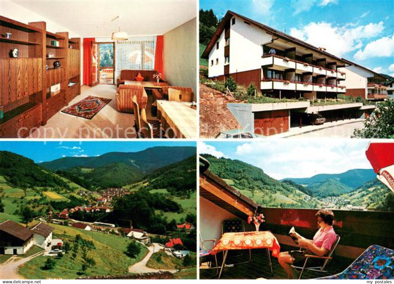 73649484 Loecherberg Familien Ferien Appartements Bad Griesbach Panorama Balkon  - Oppenau