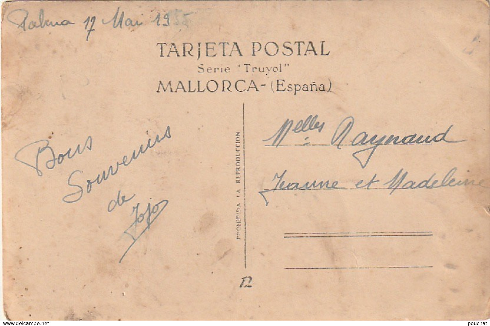 AA+ 77- MALLORCA , ESPANA - CORRESPONDANCE PALMA 1935 - Mallorca