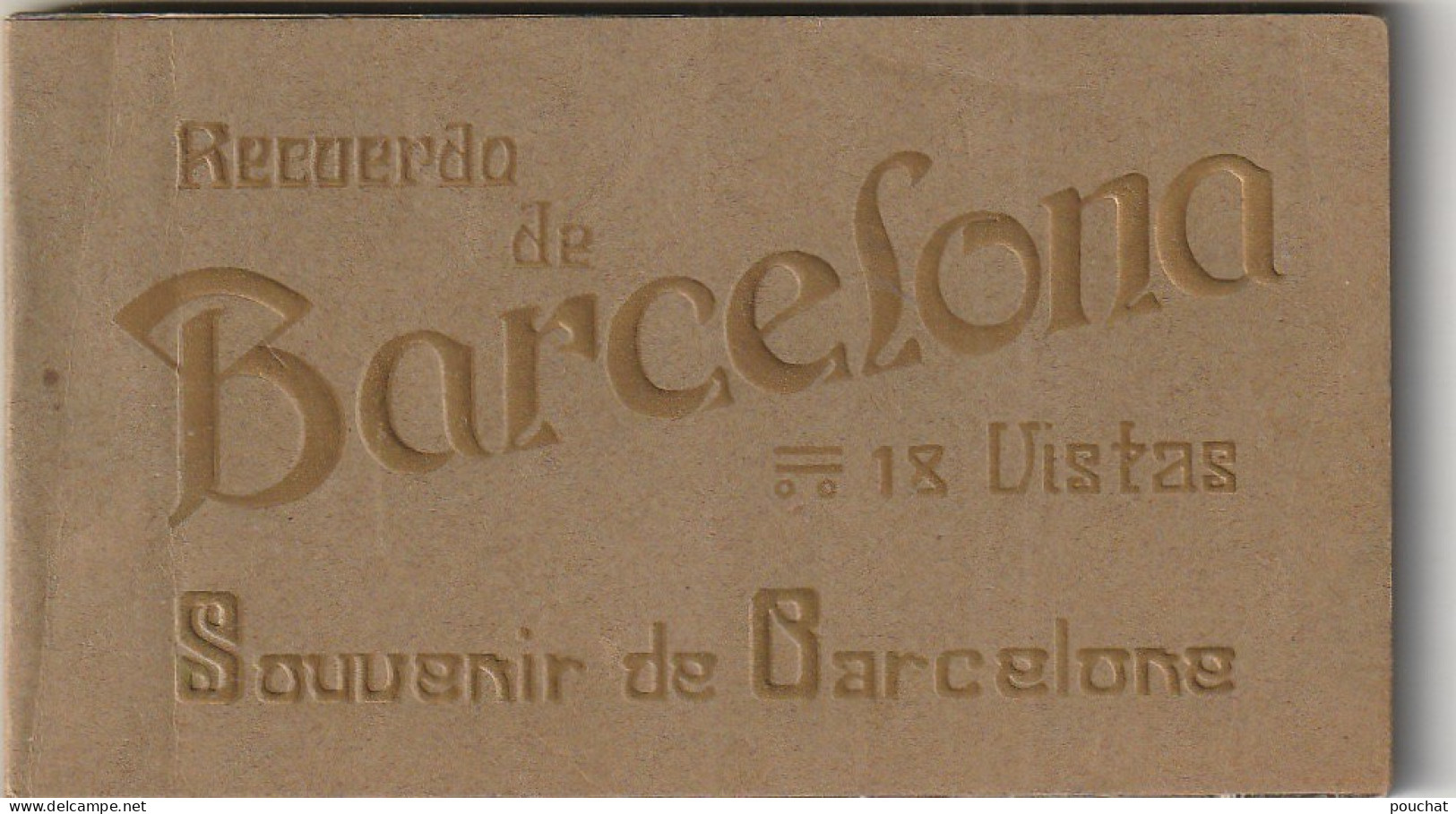 AA+ 78- RECUERDO  DE BARCELONA , ESPANA - 18 VISTAS - Barcelona