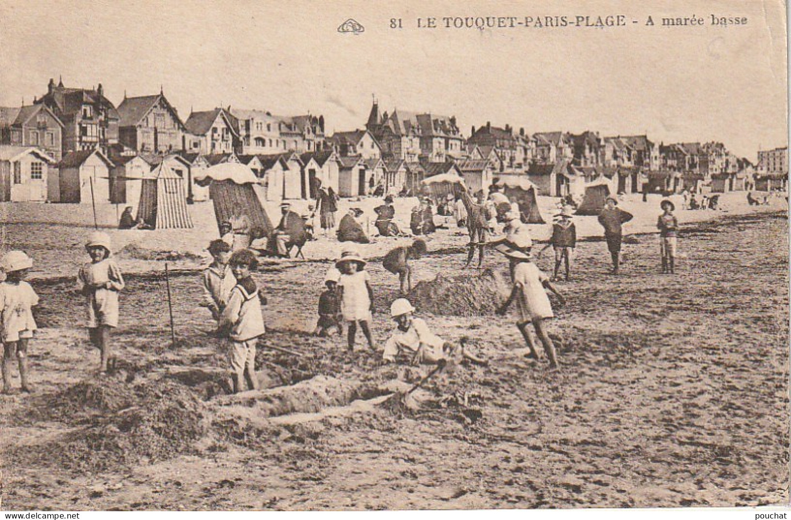 AA+ 81-(62) LE TOUQUET PARIS PLAGE - A MAREE BASSE - ANIMATION - JEUX D'ENFANTS - VILLAS - Le Touquet