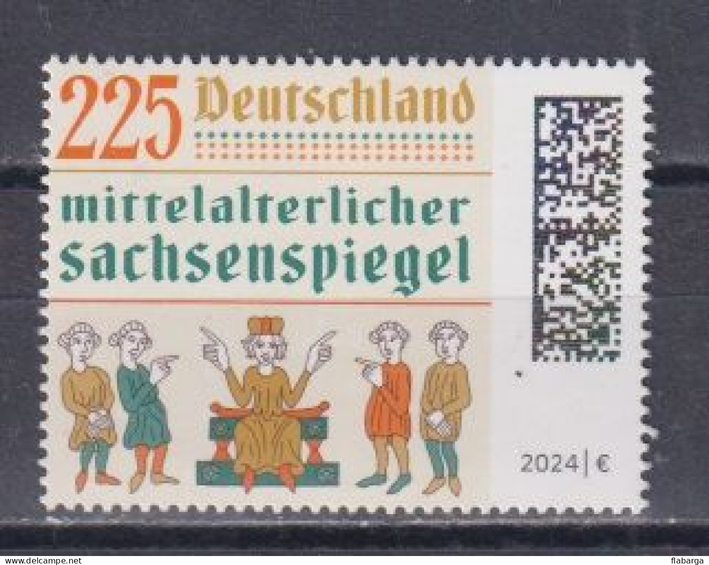 Año 2024  Mittelalterlicher Sachsenspiegel - Ongebruikt