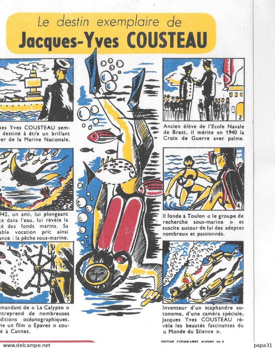 Buvard - Le Destin Exemplaire De Jacques-Yves COUSTEAU - Autres & Non Classés