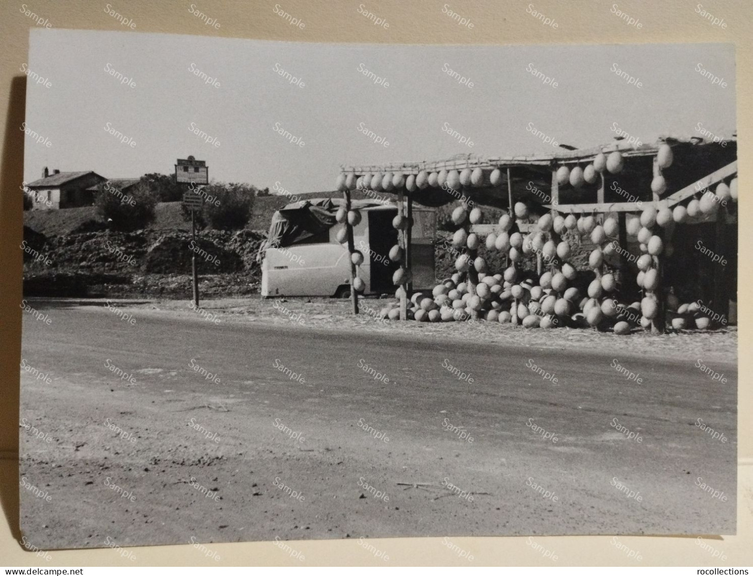 Italia Roma 1963 GRA Grande Raccordo Annulare Nomentana Venditori Di Cocomeri E Fermata Bus - Europa