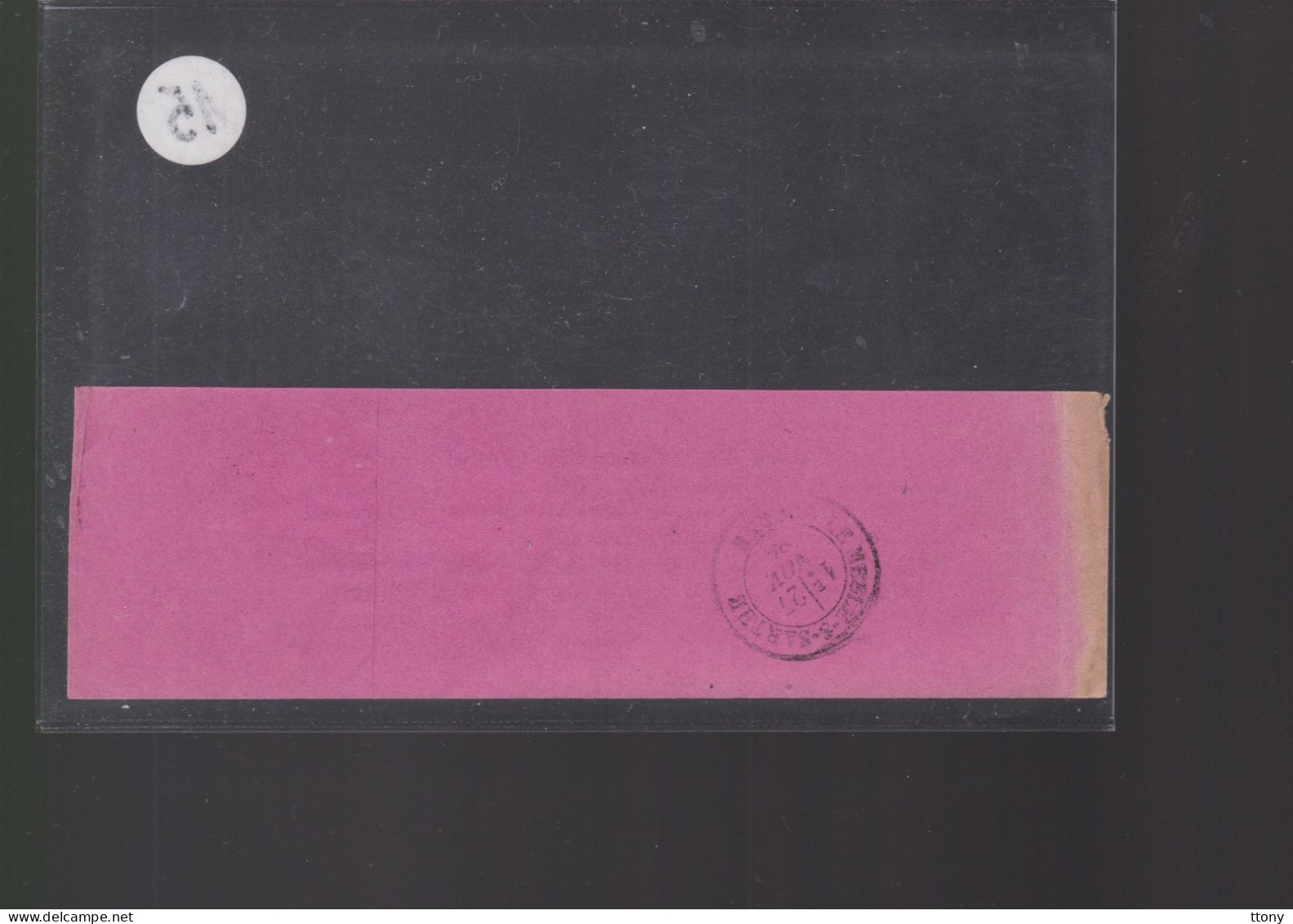 Un Timbre 1 C  Sage   Sur Lettre N° 83   ID Seul  Sur Bande  Journal - 1877-1920: Période Semi Moderne
