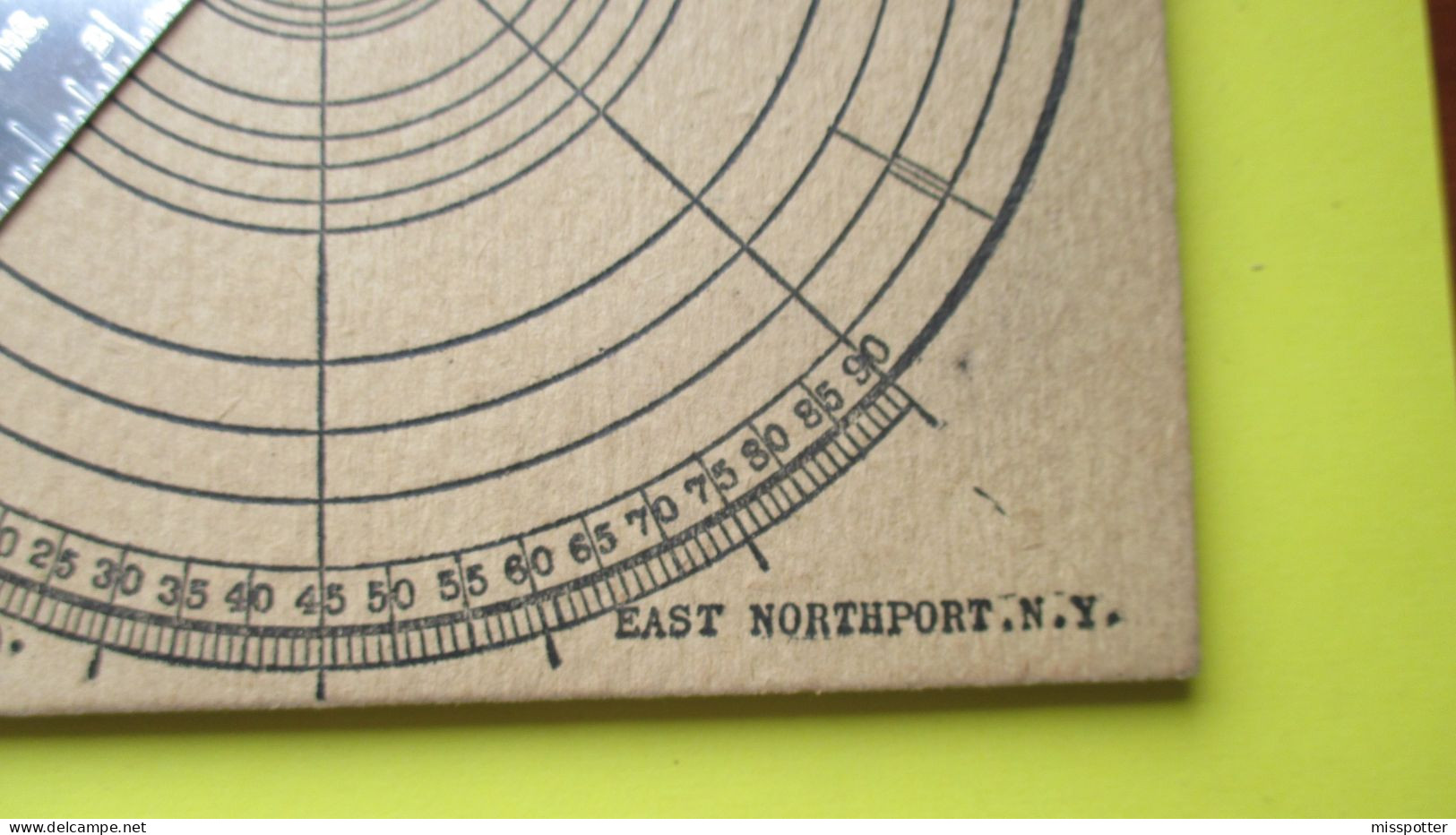 Outil Vintage, Années 20 ROTRACTOR BOARD, ELEVEN TOOLS IN ONE Oldham Patents Corporation - Andere & Zonder Classificatie