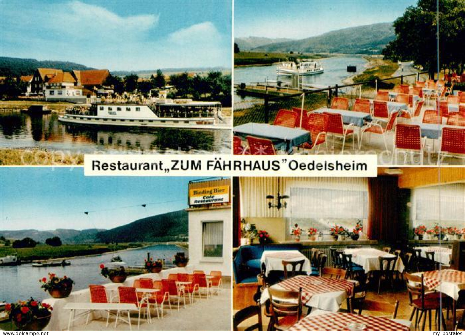 73649245 Oedelsheim Restaurant Zum Faehrhaus An Der Oberweser Terrasse Fahrgasts - Otros & Sin Clasificación
