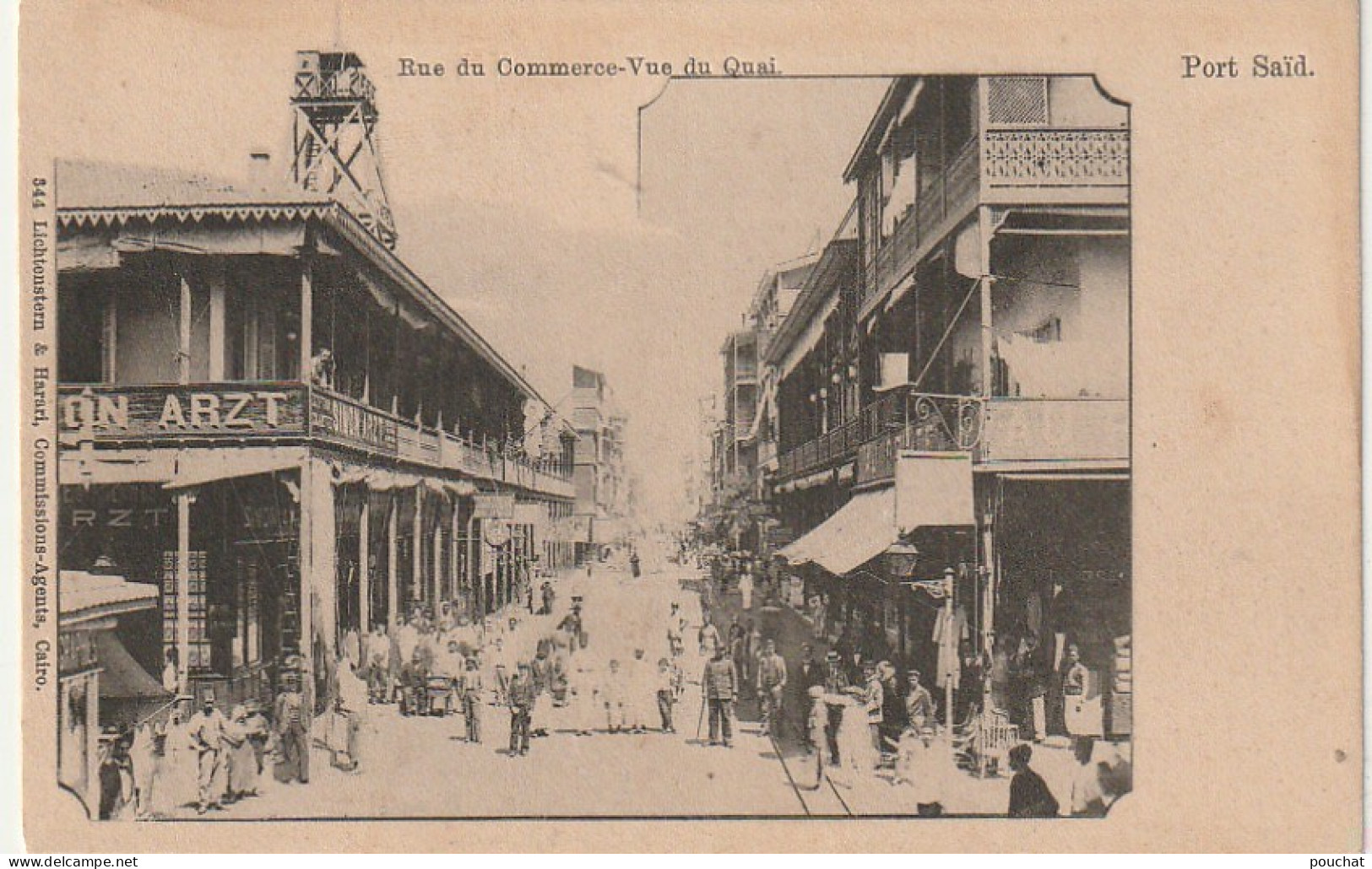 AA+ 87- PORT SAID ( EGYPTE ) - RUE DU COMMERCE - VUE DU QUAI - ANIMATION - Port Said