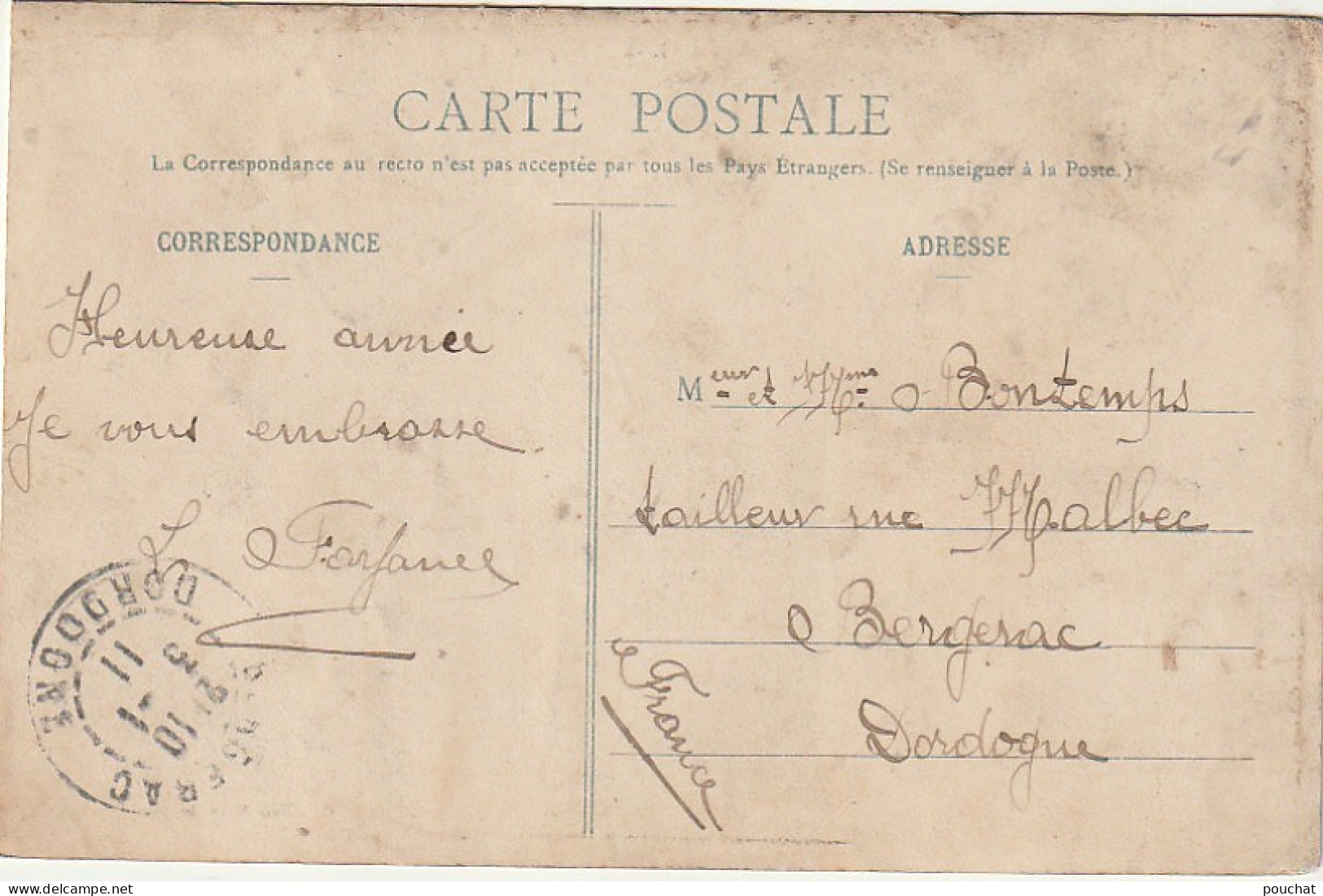 AA+ 88- DAKAR ( SENEGAL ) - HOPITAL - CORRESPONDANCE 1911 - Senegal