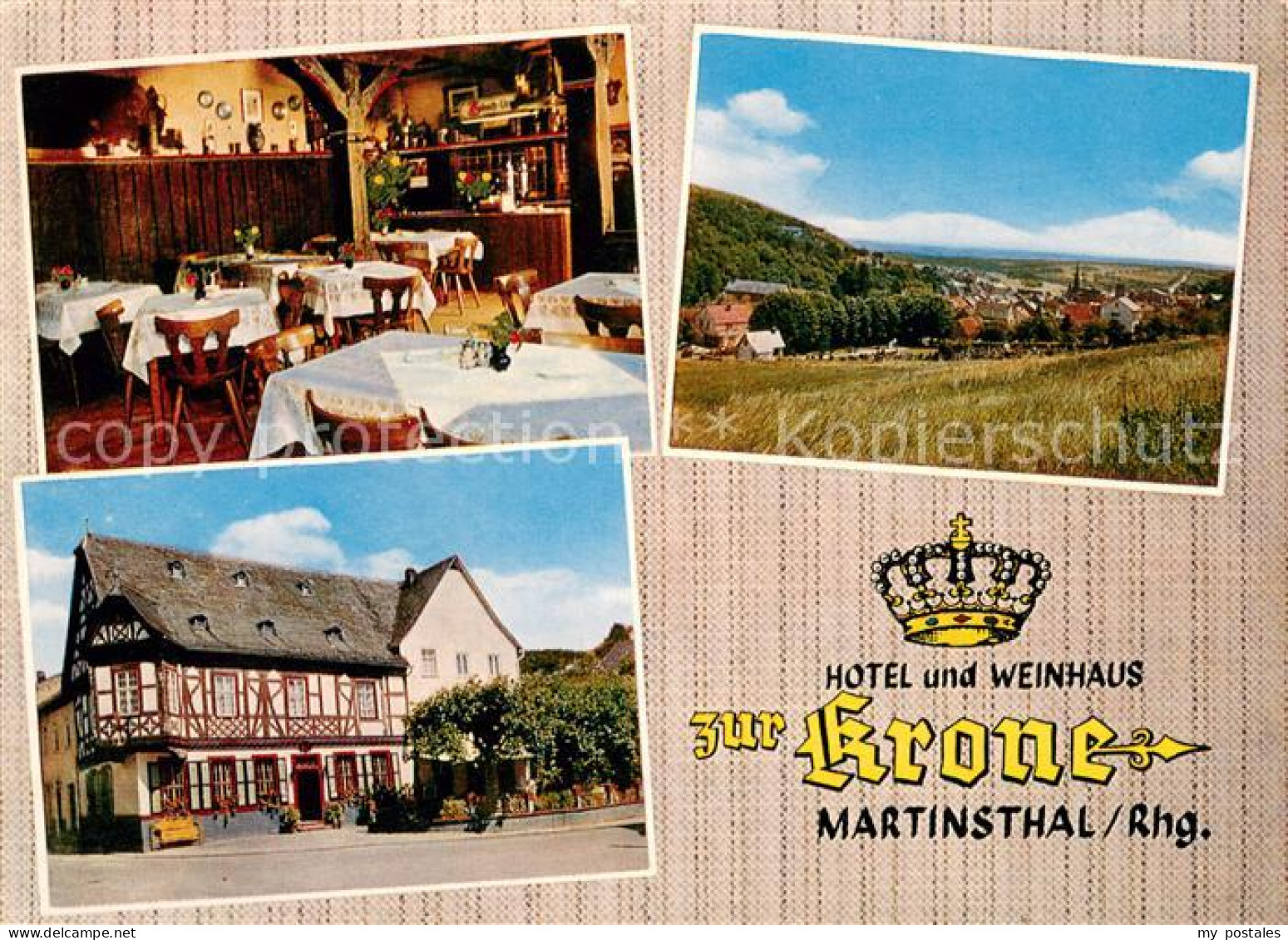 73649208 Martinsthal Hotel Weinhaus Zur Krone Restaurant Panorama Martinsthal - Eltville