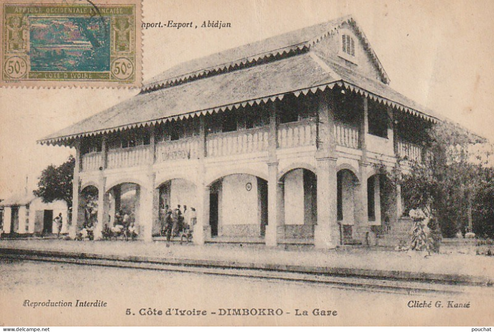 AA+ 89- DIMBOKRO ( COTE D'IVOIRE ) - LA GARE - ANIMATION - Ivoorkust