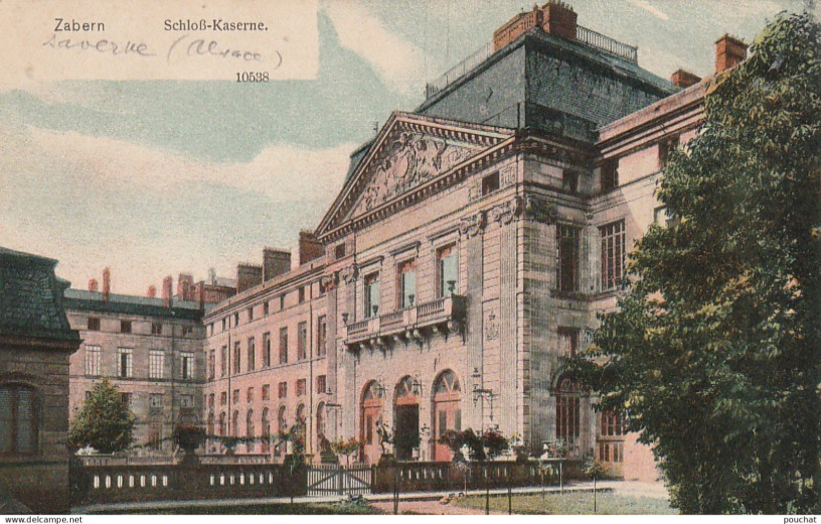 AA+ 90-(67) ZABERN ( SAVERNE ) - SCLOß KASERNE - CARTE COLORISEE - Saverne