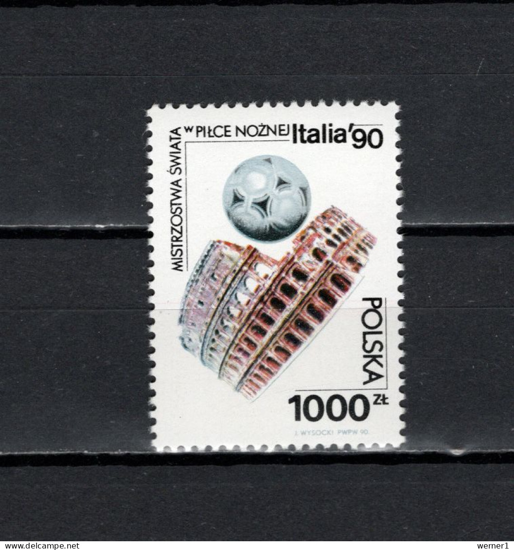 Poland 1990 Football Soccer World Cup Stamp MNH - 1990 – Italie