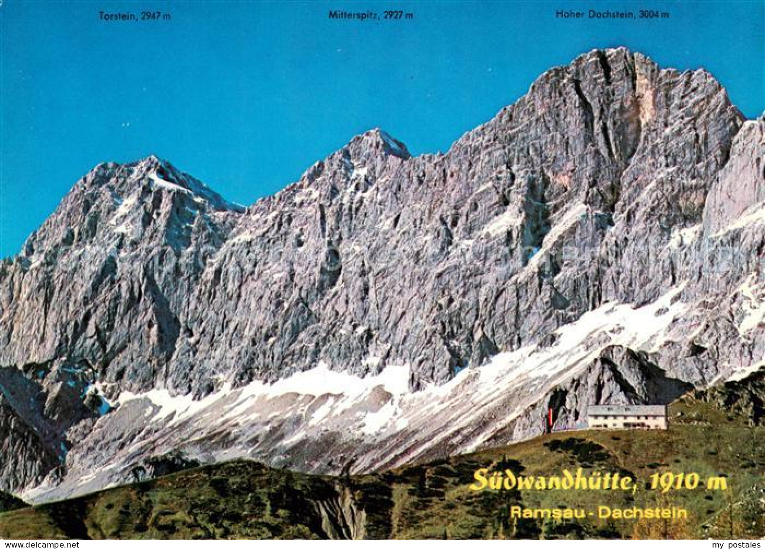 73649155 Ramsau Dachstein Steiermark Dachstein Suedwandhuette Gebirgspanorama Ra - Other & Unclassified