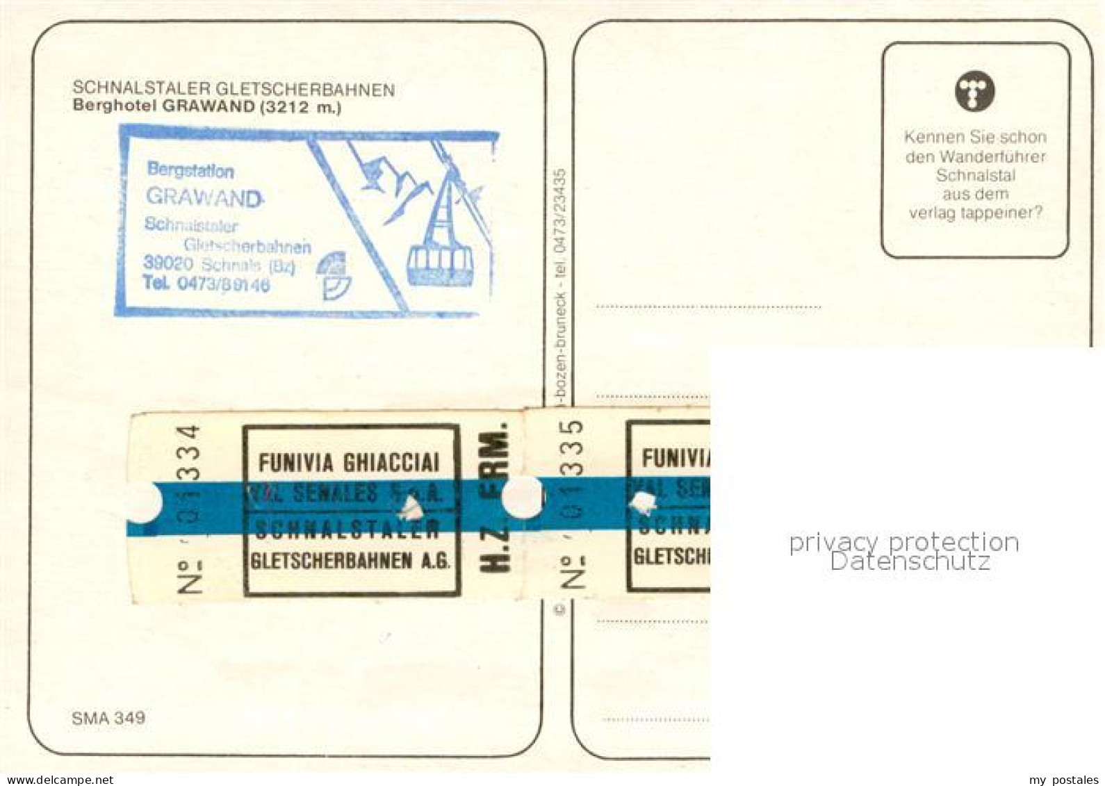 73649137 Schnals Bozen Suedtirol Schnalstaler Gletscherbahnen Berghotel Grawand  - Otros & Sin Clasificación