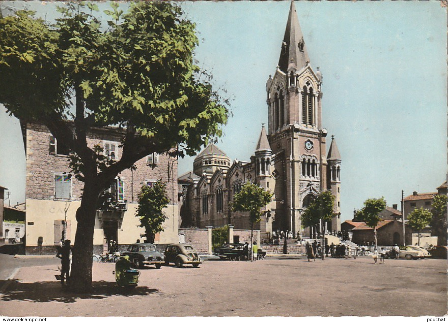 AA+ 92-(69) OULLINS - L'EGLISE - ANIMATION - AUTOMOBILES - Oullins