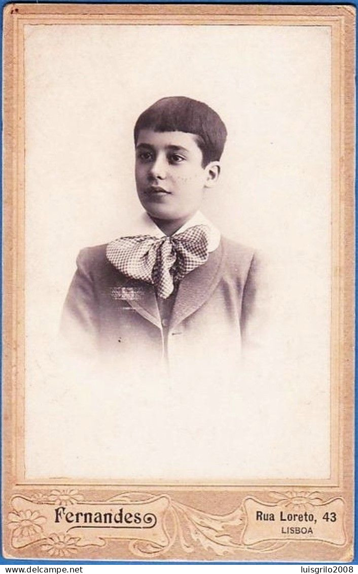 Portugal - Photographer Fernandes, Rua Loreto, 43 Lisboa -|- Photography - 11x16,5 Cm. - Oud (voor 1900)