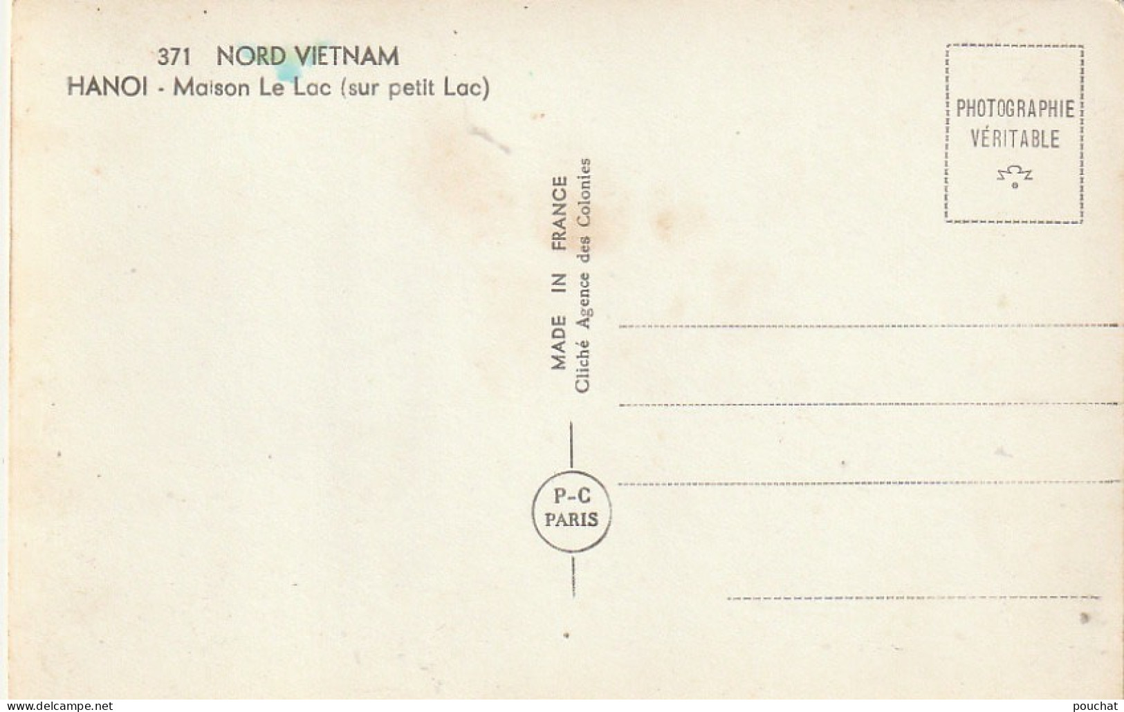 AA+ 94- NORD VIETNAM - HANOI - MAISON LE LAC - Viêt-Nam