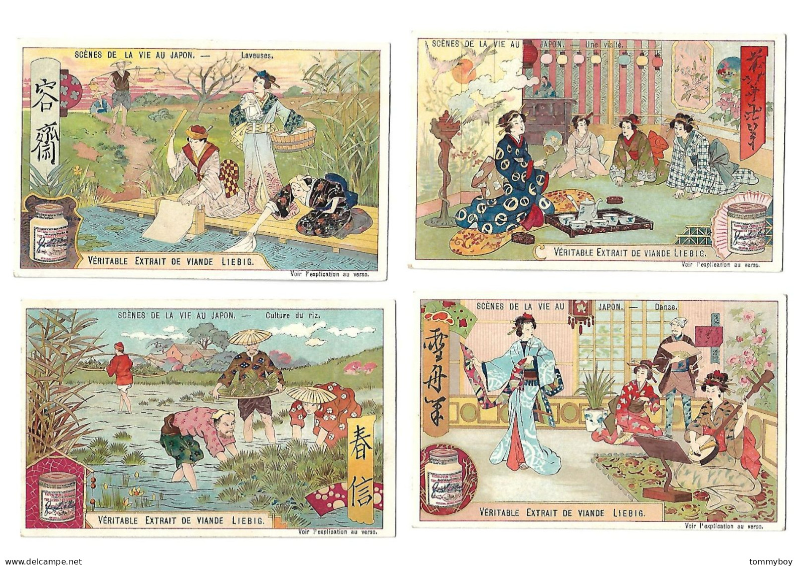 S 780 , Liebig 6 Cards, Scènes De La Vie Au Japon (ref B21) - Liebig