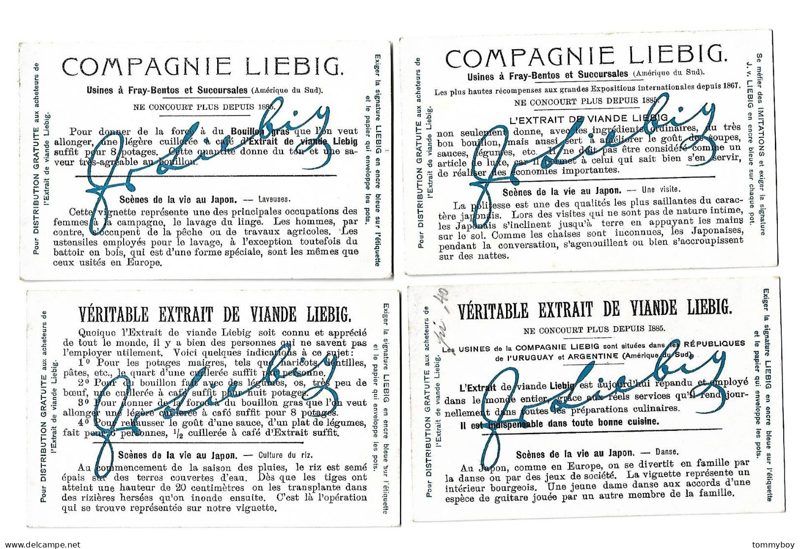 S 780 , Liebig 6 Cards, Scènes De La Vie Au Japon (ref B21) - Liebig