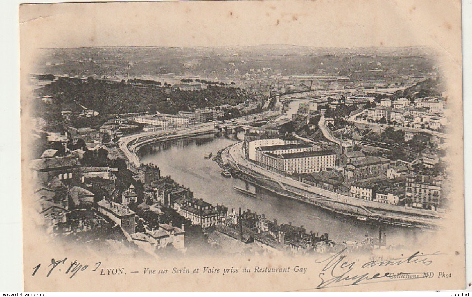 AA+ 92-(69) LYON - VUE SUR SERIN ET VAISE PRISE DU RESTAURANT GAY - Otros & Sin Clasificación