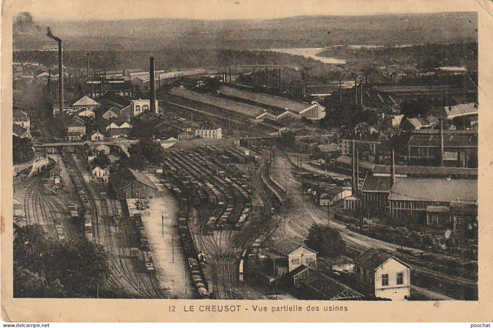 AA+ 95-(71) LE CREUSOT - VUE PARTIELLE DES USINES  - Le Creusot