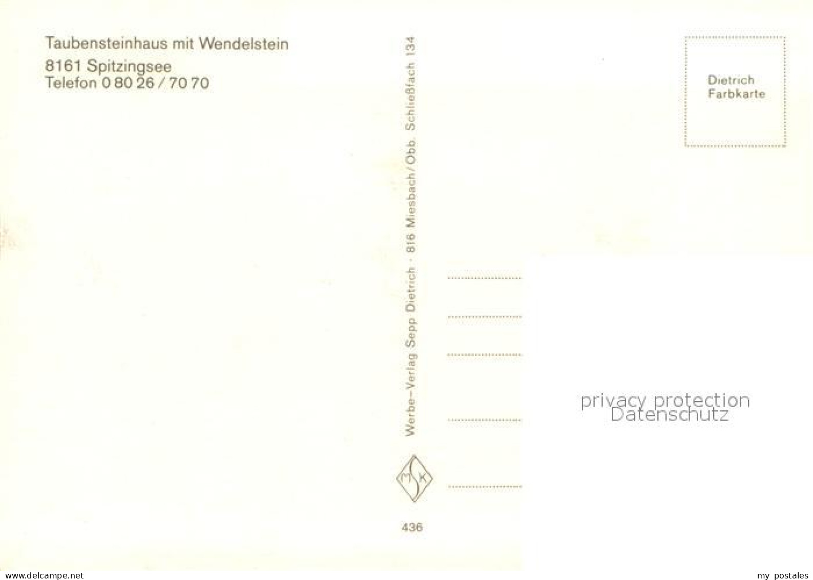 73648927 Spitzingsee Taubensteinhaus Mit Wendelstein Spitzingsee - Schliersee