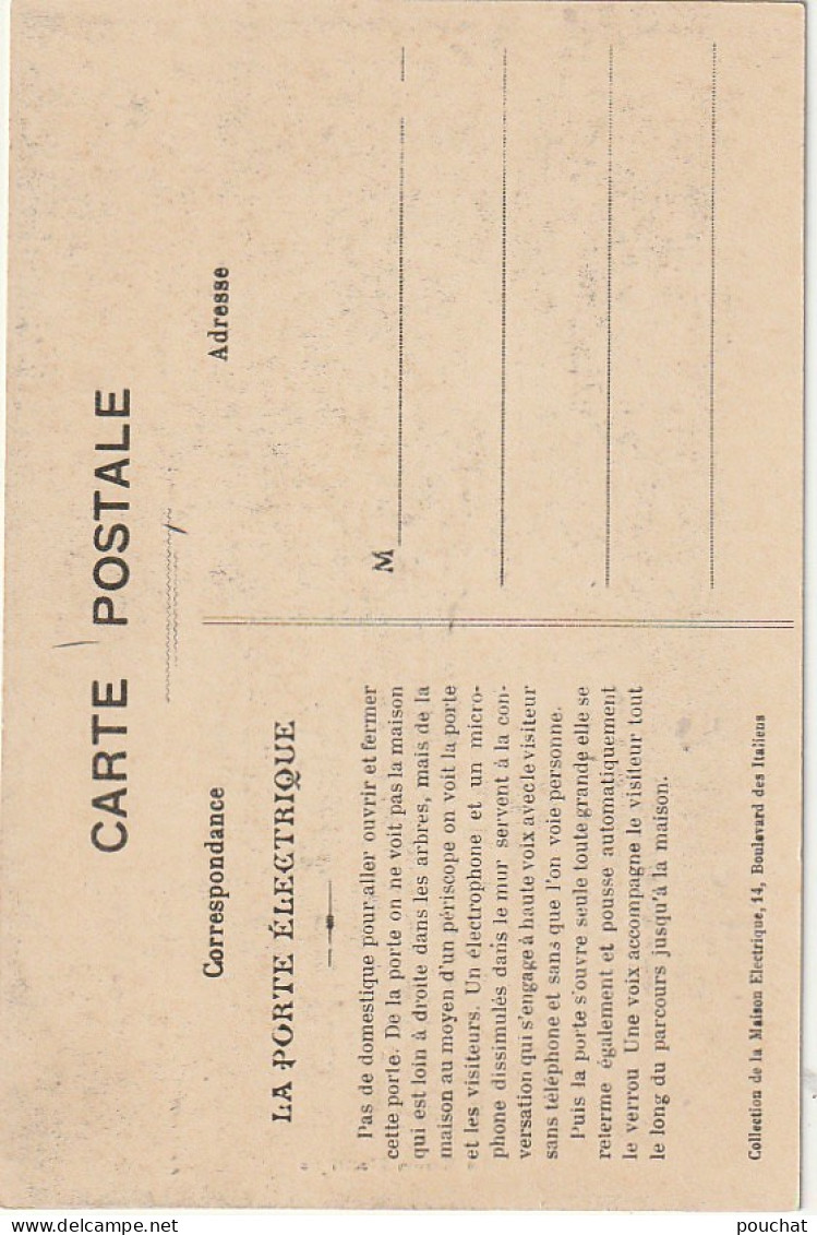 AA+ 100-(75) LA MAISON ELECTRIQUE , PARIS - LA PORTE ELECTRIQUE - Paris (09)