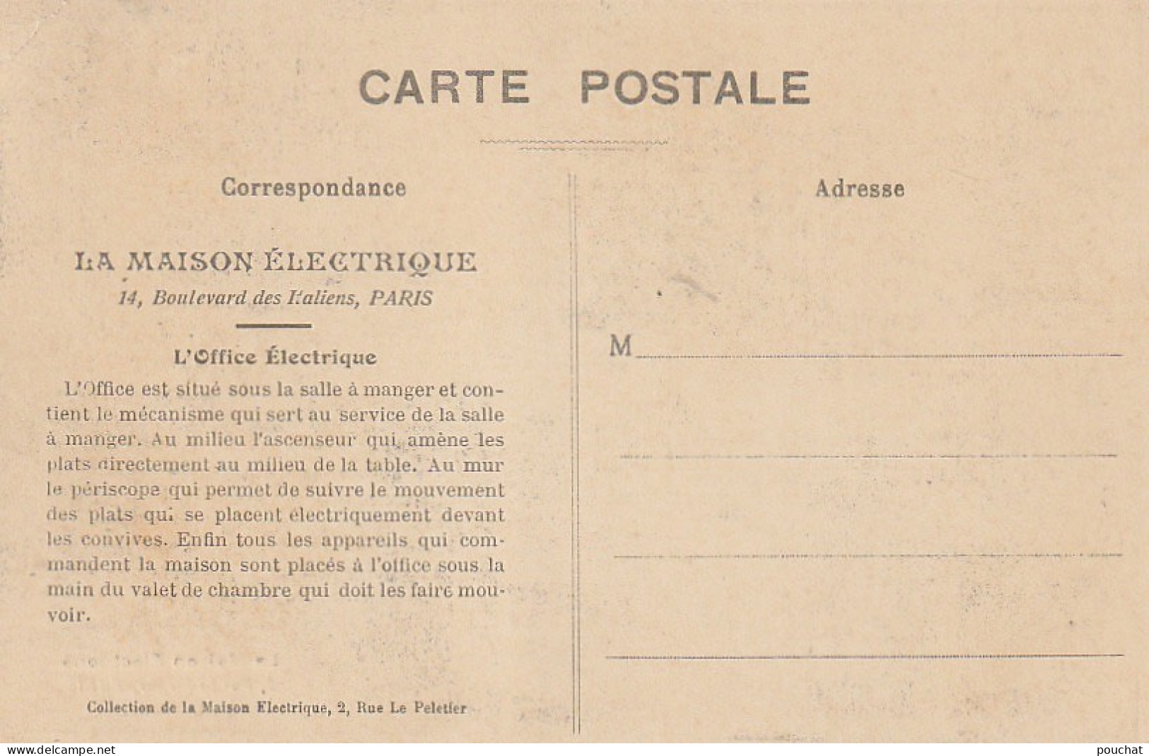 AA+ 100-(75) LA MAISON ELECTRIQUE , PARIS - L'OFFICE ELECTRIQUE - Arrondissement: 09