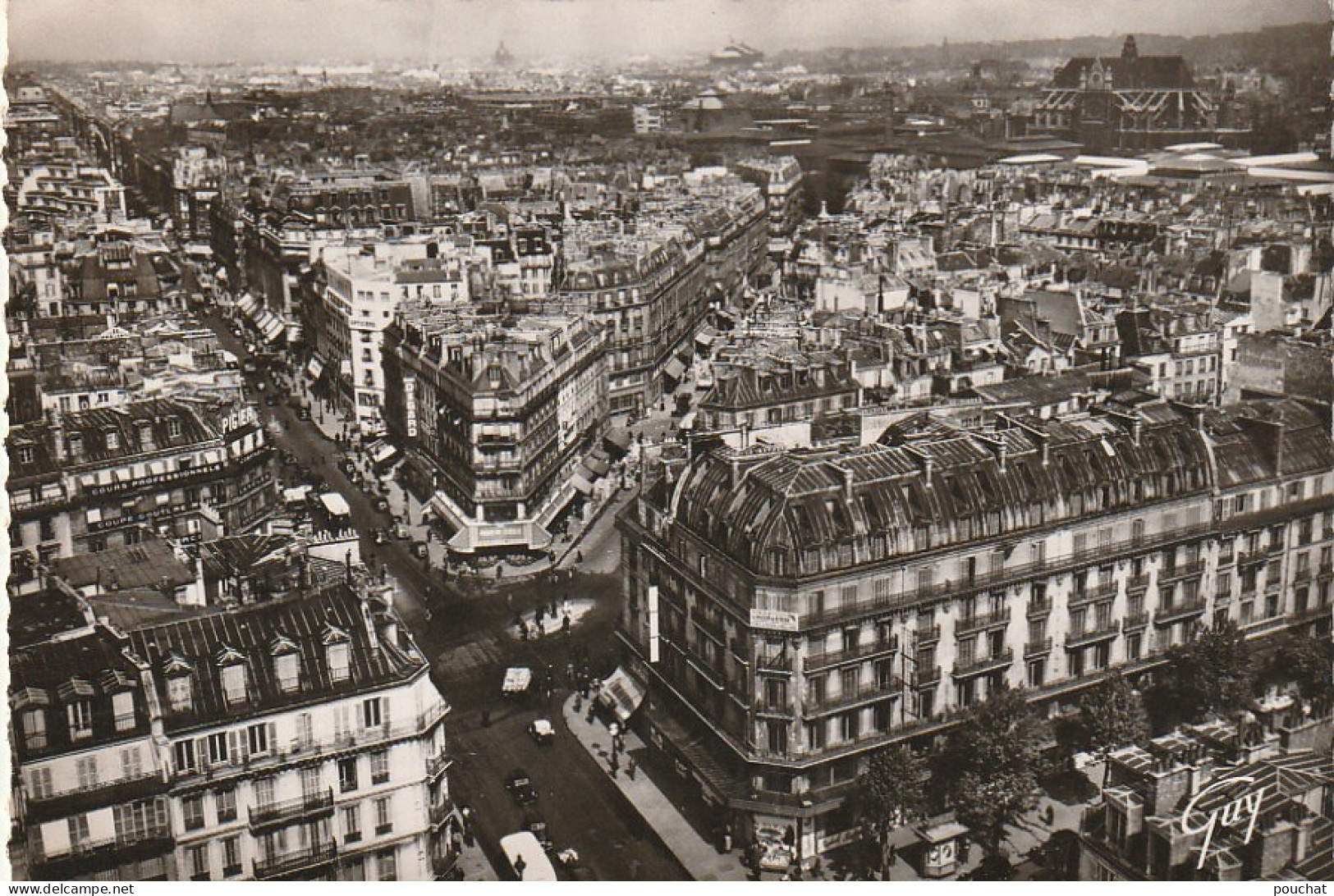 AA+ 100-(75) PANORAMA DE PARIS - CARREFOUR RIVOLI HALLES SEBASTOPOL - VUE AERIENNE - Mehransichten, Panoramakarten