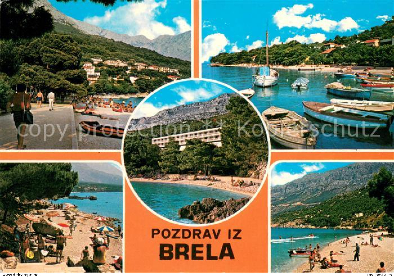 73648916 Brela Hafen Mit Strandpartien Brela - Croacia