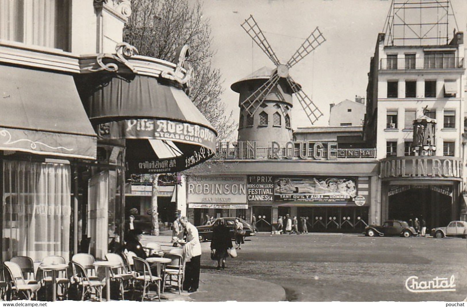 AA+ 101-(75) LE  MOULIN ROUGE , PARIS - ANIMATION - TERRASSE CAFE  - District 18