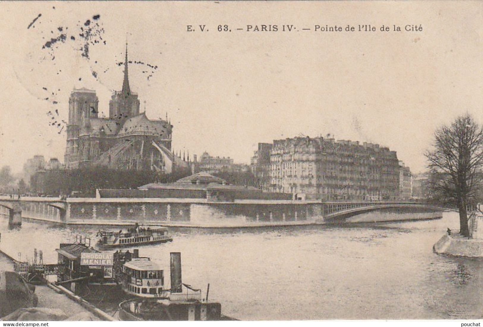 AA+ 101-(75) POINTE DE L'ILE DE LA CITE , PARIS - BATEAUX - Distretto: 04