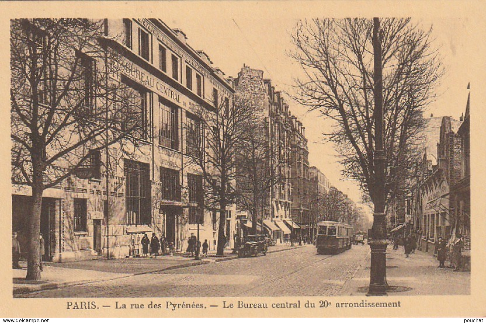 AA+ 101-(75) LA RUE DES PYRENEES - LE BUREAU CENTRAL DU 20e ARRONDISSEMENT  , PARIS - ANIMATION  - Arrondissement: 20