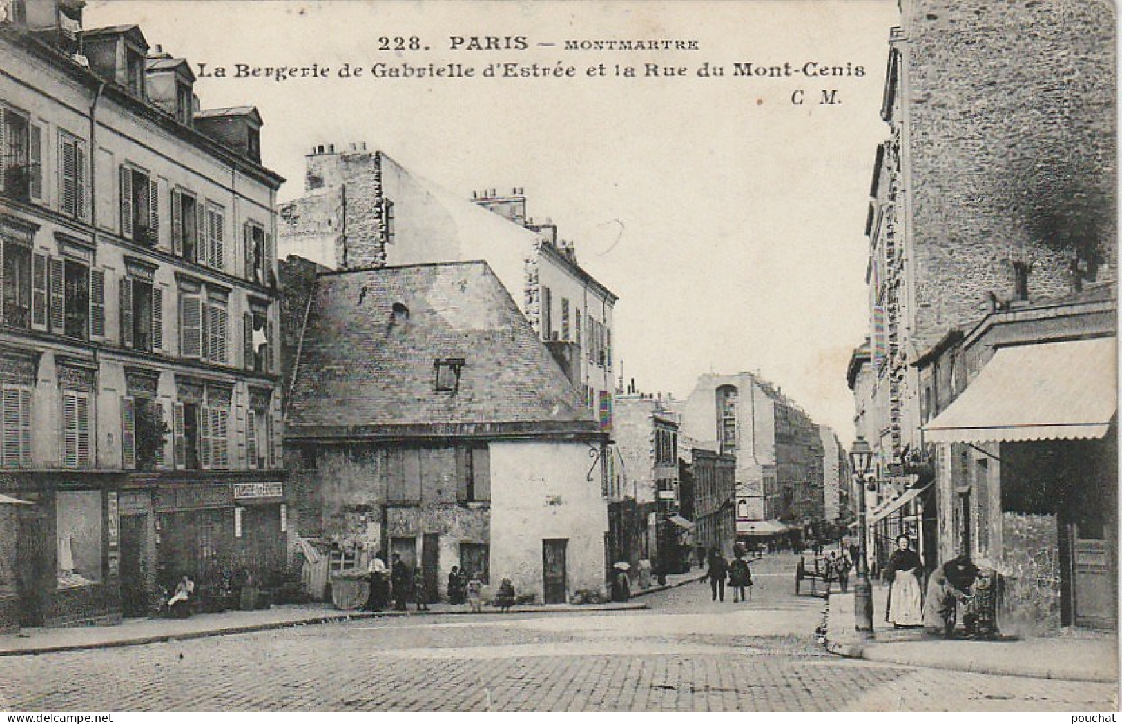 AA+ 101-(75) PARIS MONTMARTRE - LA BERGERIE DE GABRIELLE D'ESTREE ET LA RUE DU MONT CENIS - ANIMATION - Distrito: 18