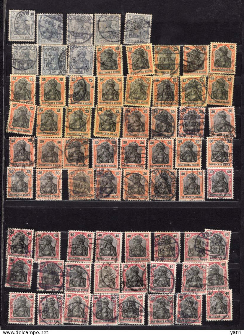 Deutsches Reich - Mi. 68, 83, 88. 89, 90, 91 - 100 Francobolli - Used Stamps