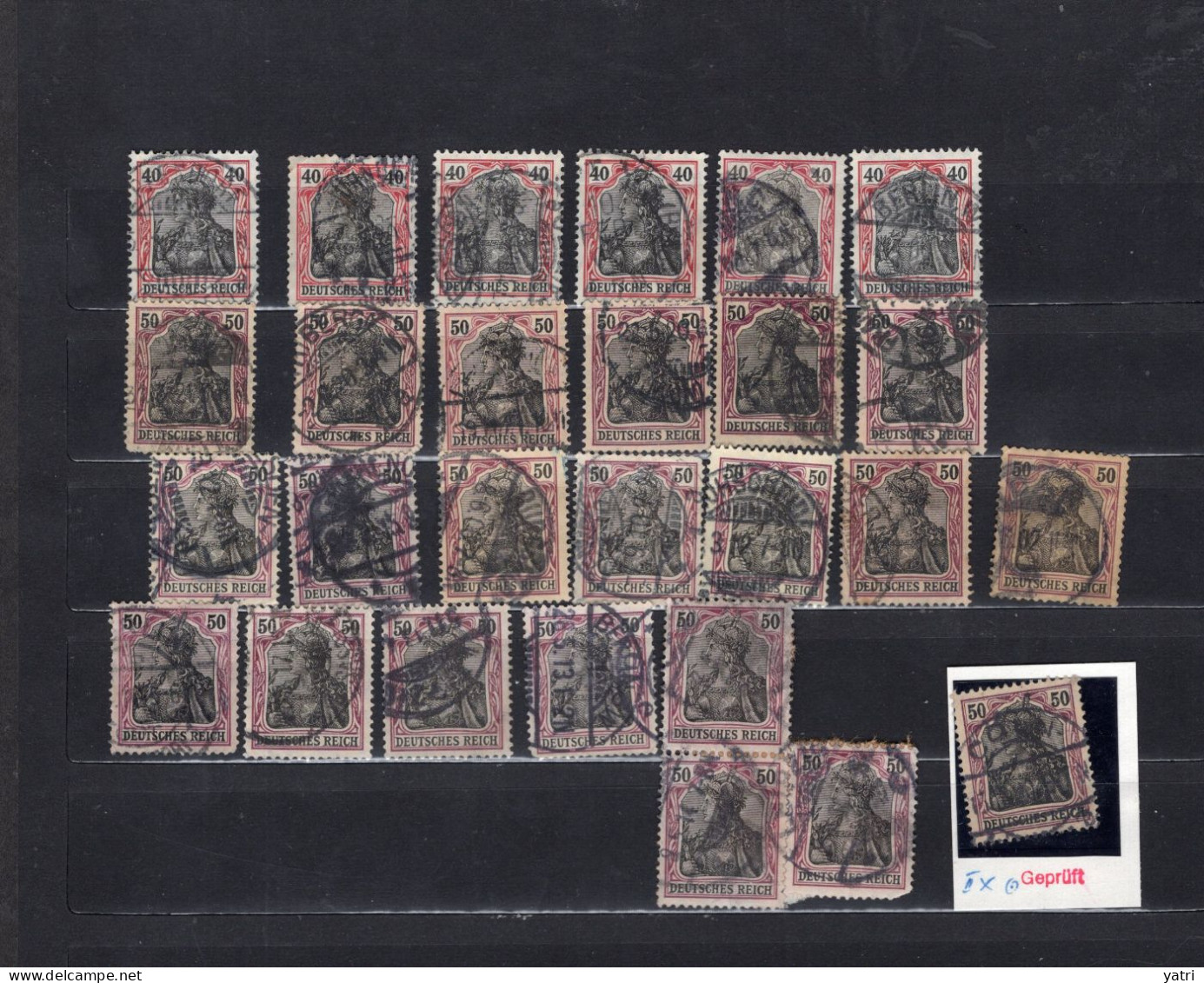 Deutsches Reich - Mi. 68, 83, 88. 89, 90, 91 - 100 Francobolli - Used Stamps