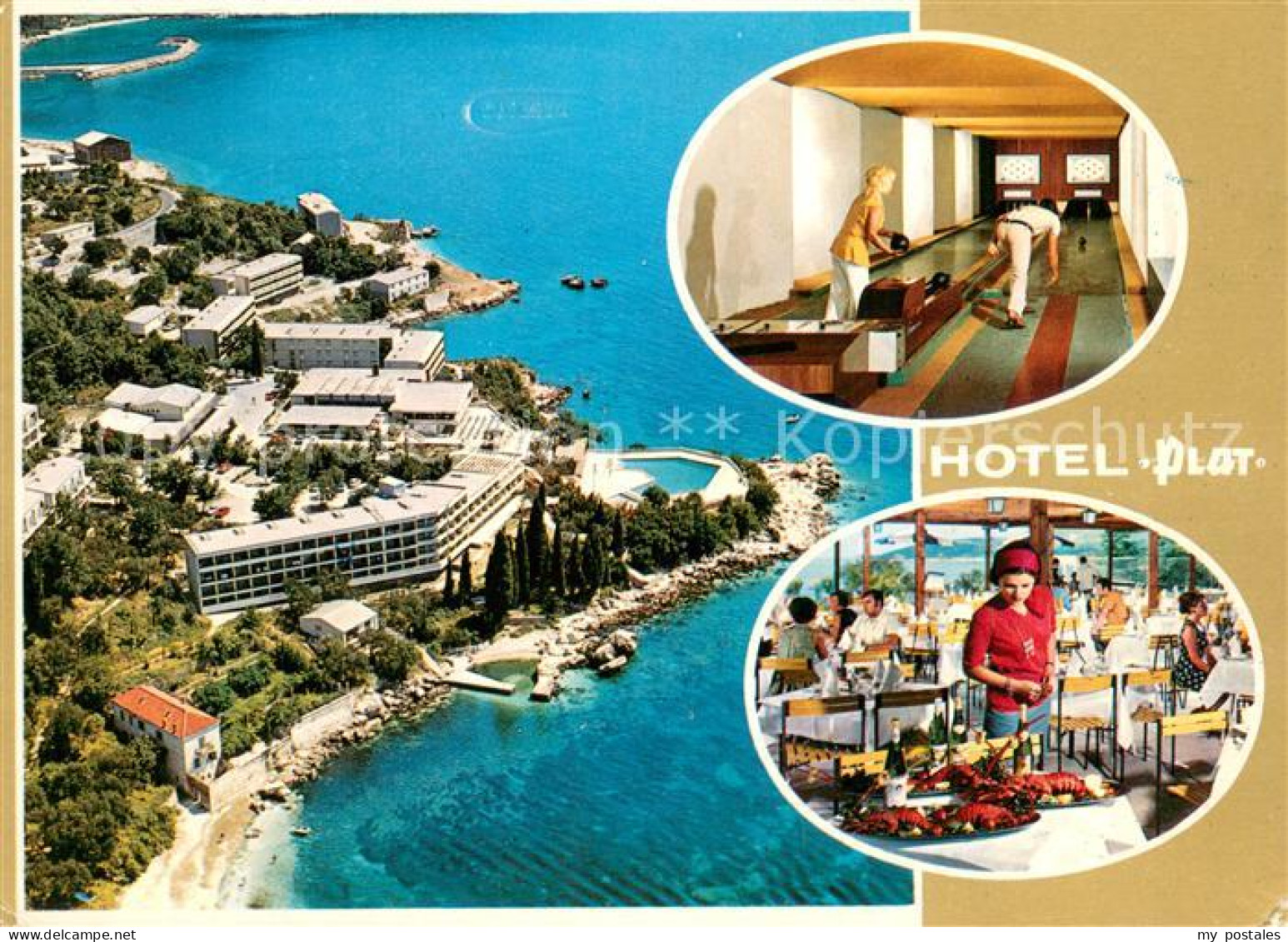 73648869 Dubrovnik Ragusa Hotel Plat Restaurant Kegelbahn Strand Kueste Fliegera - Kroatië