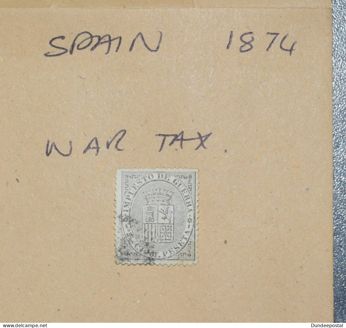 SPAIN  STAMPS  War Tax  1874  ~~L@@K~~ - Gebraucht