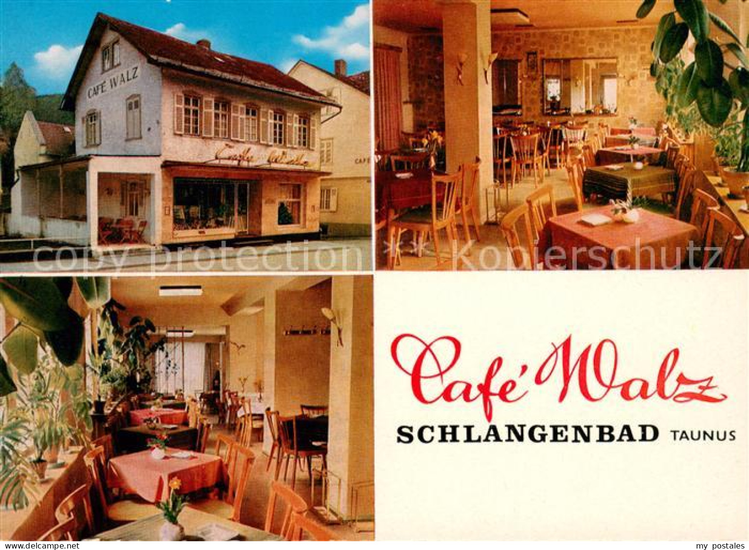 73648812 Schlangenbad Taunus Cafe Walz Gastraum Schlangenbad Taunus - Otros & Sin Clasificación