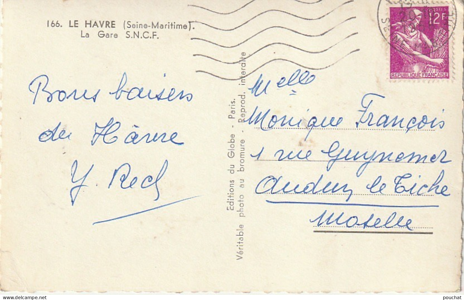 AA+ 103-(76) LE HAVRE - LA GARE S. N. C. F. - AUTOMOBILES - Gare
