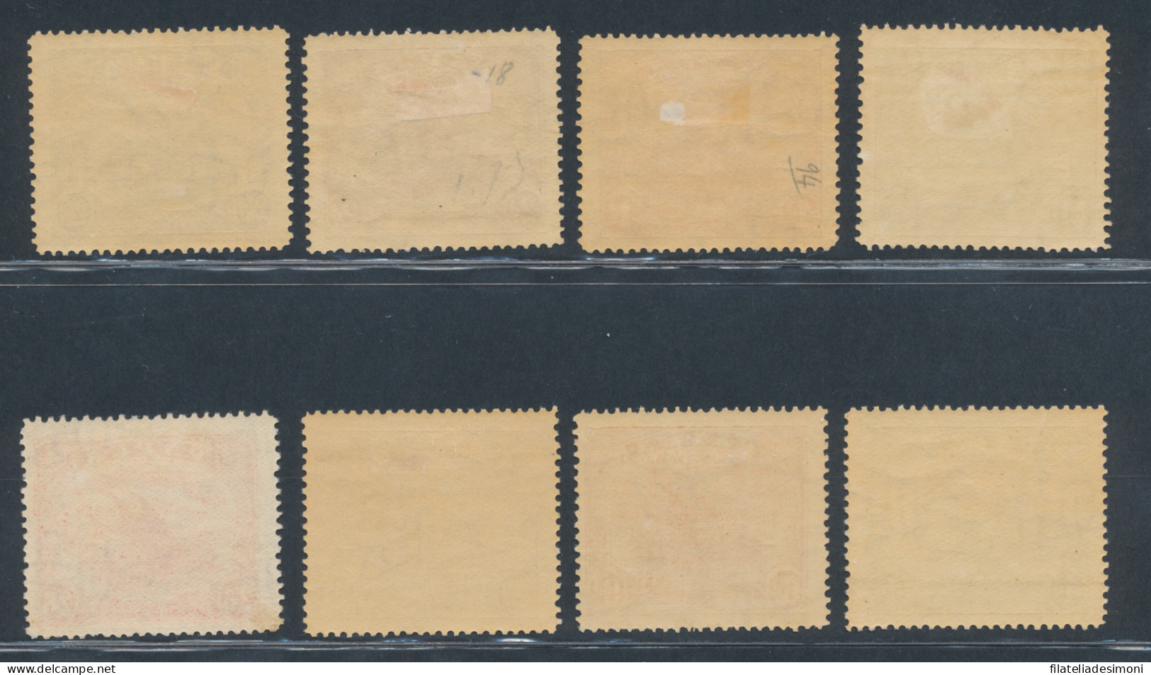 1911-15 Papua, Stanley Gibbons N. 84/91, Serie Completa, MH* - Autres & Non Classés