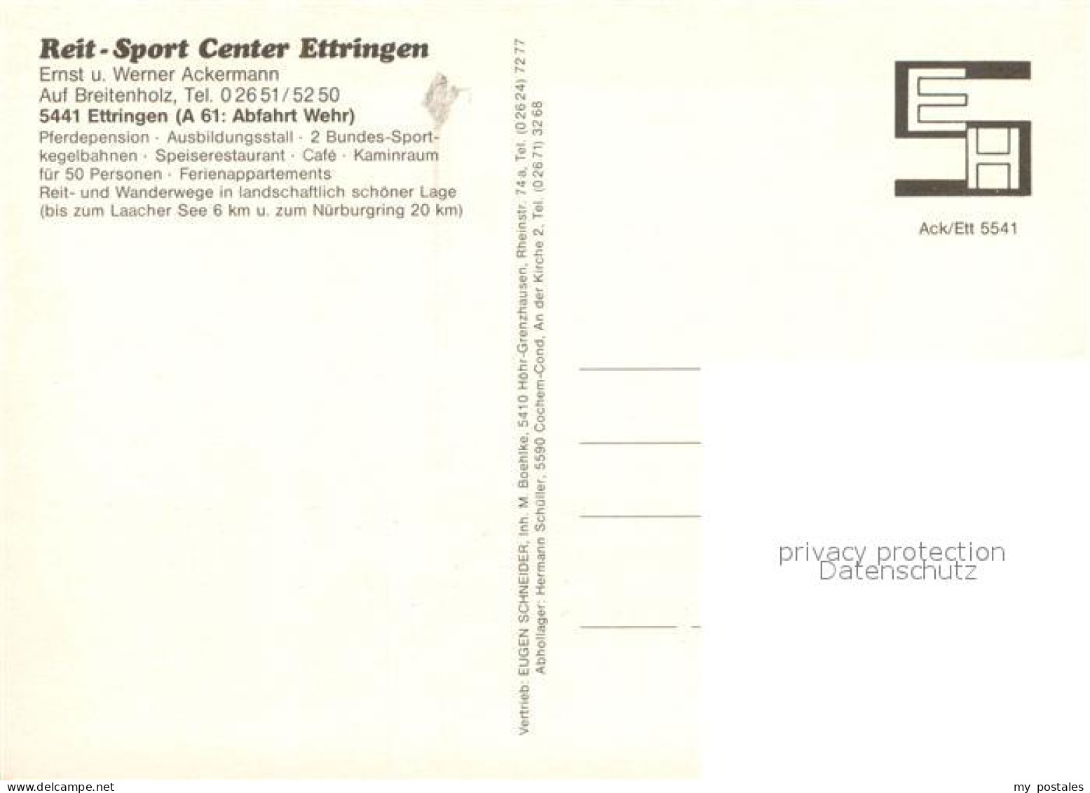 73648785 Ettringen Eifel Reit Sport Center Ettringen Pferdepension Speiserestaur - Other & Unclassified