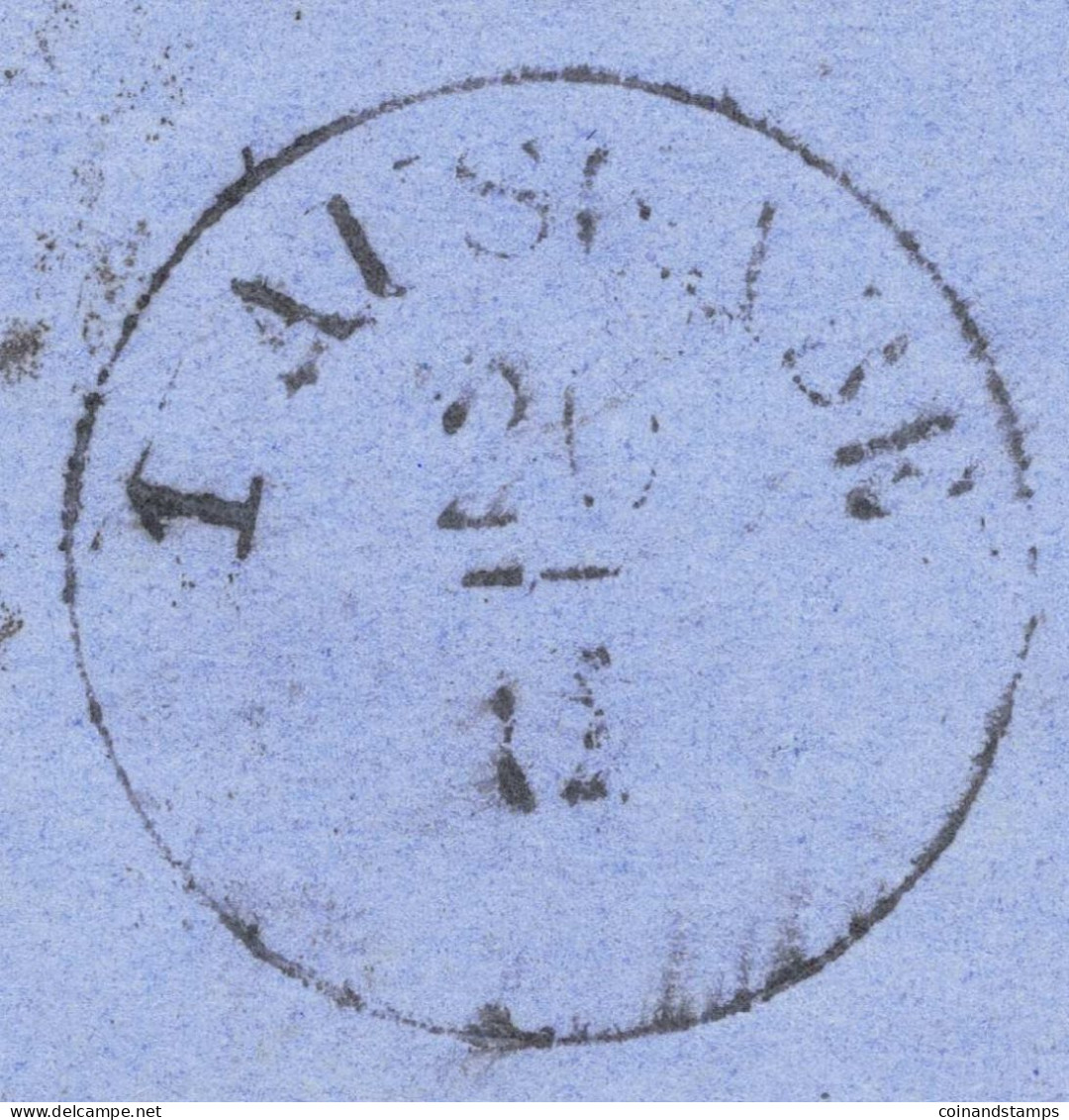 Hamburg Brief Mit Mi.-Nr.18a Als EF. Orig. Gelaufen Hamburg 18/9 1867 Nach Eybau über Ober Oderwitz, Feinst - Covers & Documents