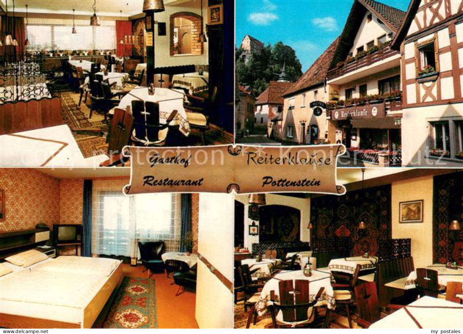 73648720 Pottenstein Oberfranken Gasthof Restaurant Reiterklause Gastraeume Zimm - Pottenstein