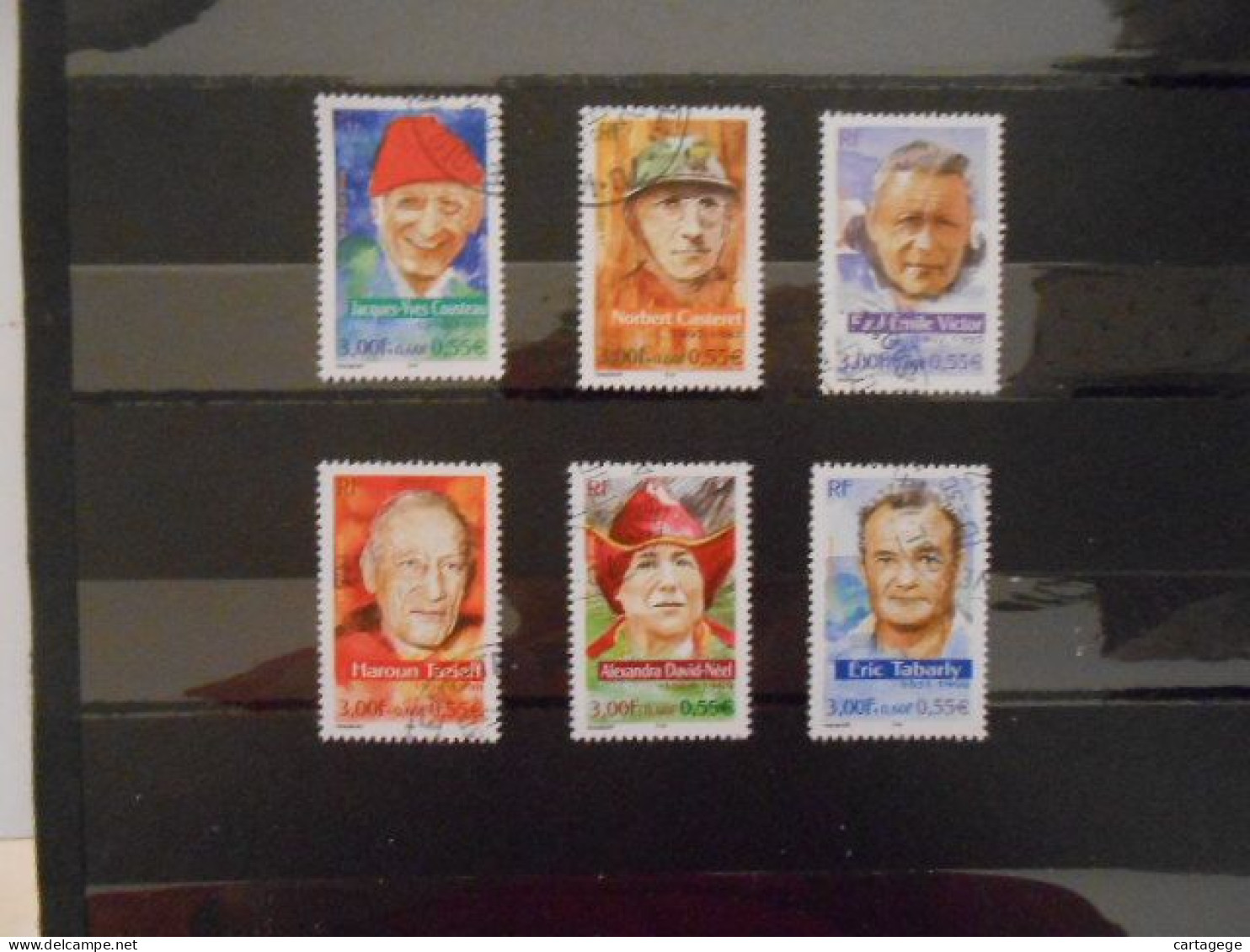 FRANCE YT 3342/3347  PERSONNAGES CELEBRES 2000 - Used Stamps