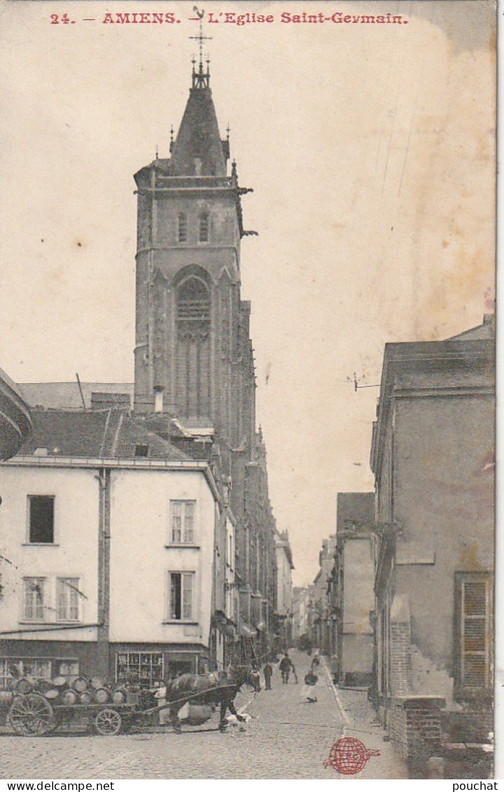 AA+ 107-(80) AMIENS - L'EGLISE SAINT GERMAIN - ANIMATION - ATTELAGE , TRANSPORT - Amiens